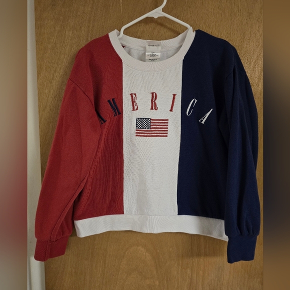 Womens America color block crewneck, size small - Picture 1 of 11